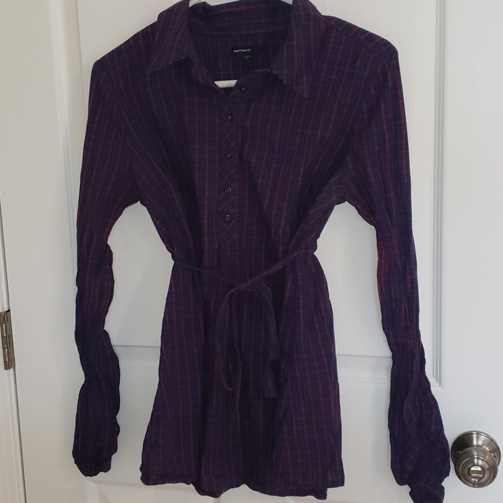 Maternity Half Button Up
